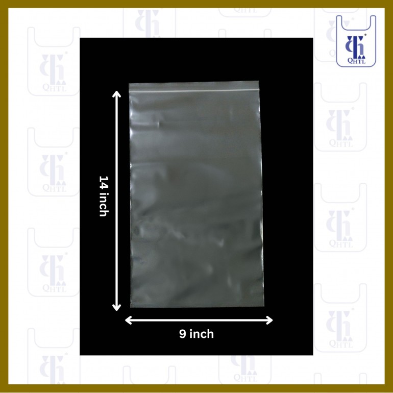 PE ZIP LOCK BAGS 0.07MM X 9 X 14(500PCS/CTN)