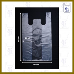 Clear HD Singlet Bags 0.03mm X (13+8)" X 23"