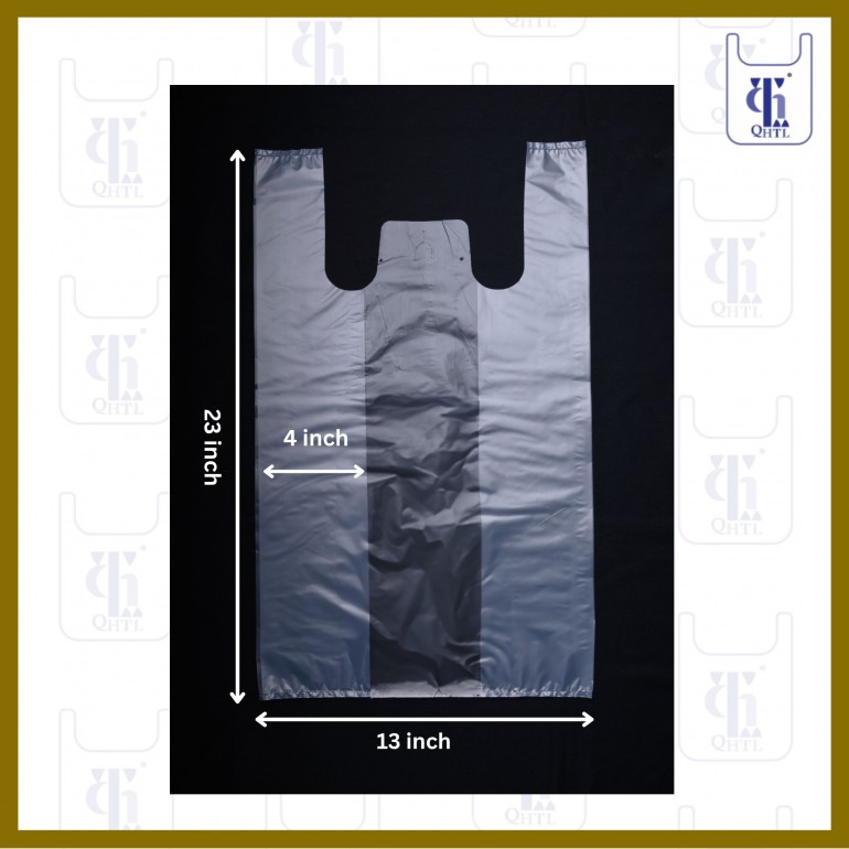 Clear HD Singlet Bags 0.03mm X (13+8)" X 23"