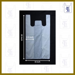 Small White T-Shirt 0.025mm X (8+5)"X 15"