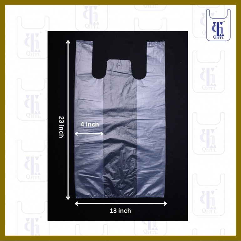 Clear HD Singlet Bags 0.025mm X (13+8)" X 23"