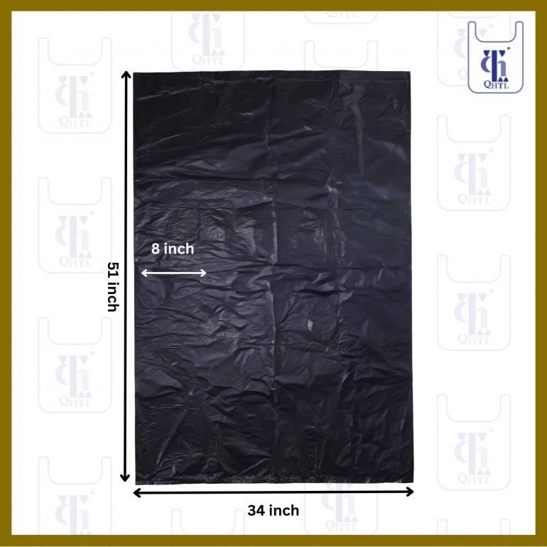 BLACK GARBAGE BAGS 0.03MM X 50 X 51(200)