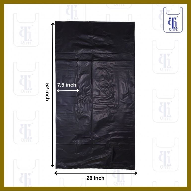 BLACK GARBAGE BAGS 0.05MM X 43 X 52(200)