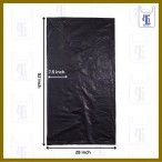 BLACK GARBAGE BAGS 0.03MM X 43 X 52(250)