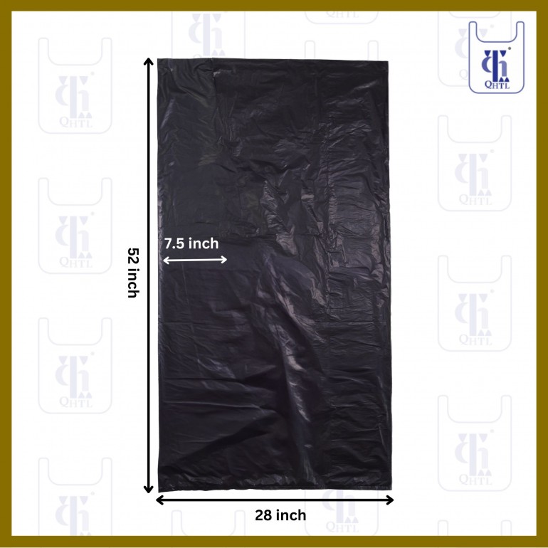 BLACK GARBAGE BAGS 0.03MM X 43 X 52(250)