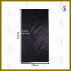 BLACK GARBAGE BAGS 0.05MM X 36 X 48(200)