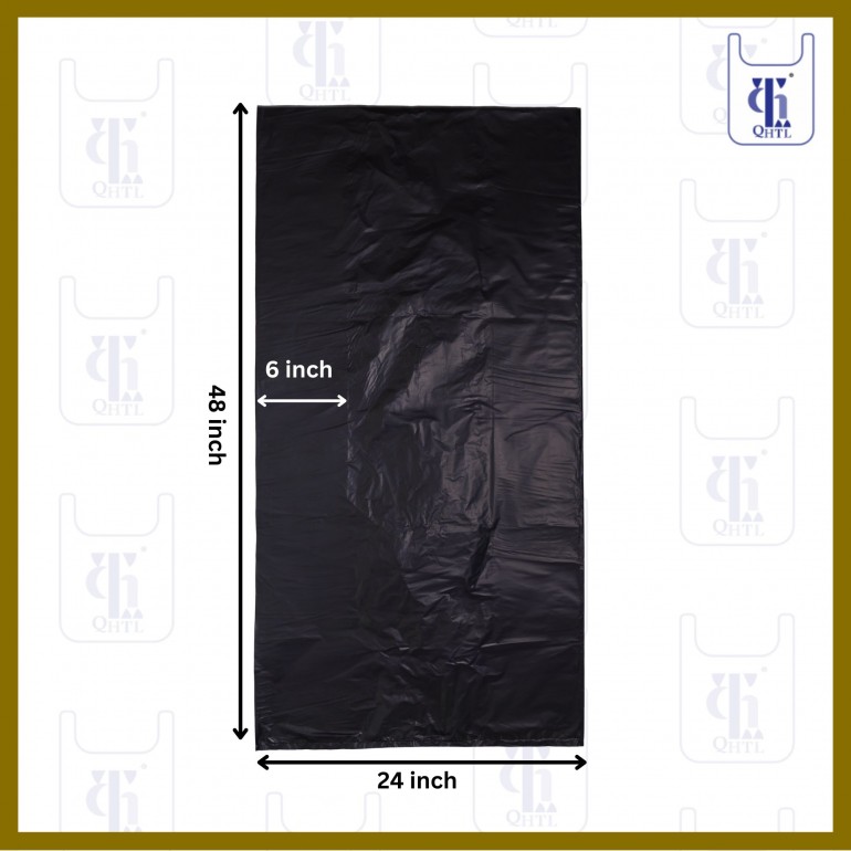 BLACK GARBAGE BAGS 0.05MM X 36 X 48(200)