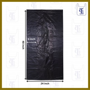 BLACK GARBAGE BAGS 0.025MM X 36 X 48 (500)