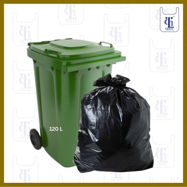 BLACK GARBAGE BAGS 0.025MM X 36 X 48 (500)