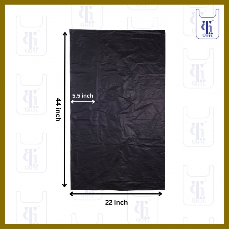 BLACK GARBAGE BAGS 0.021MM X33X 44(500)