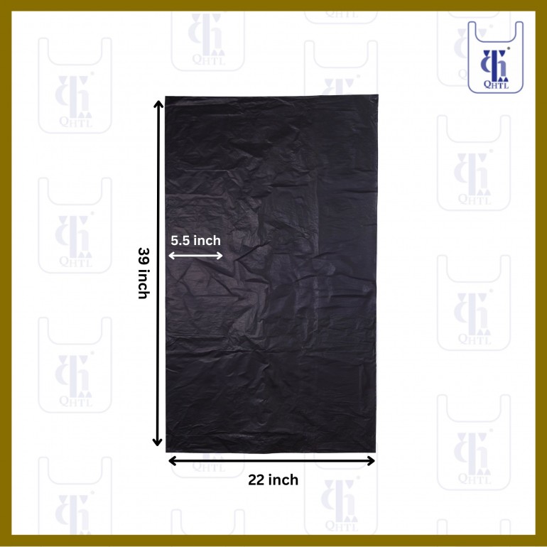 BLACK GARBAGE BAGS0.025MM X 33 X 39(500)