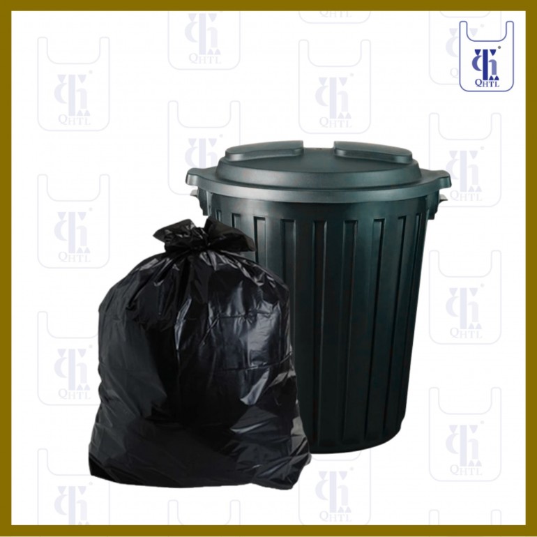 BLACK GARBAGE BAGS0.025MM X 33 X 39(500)