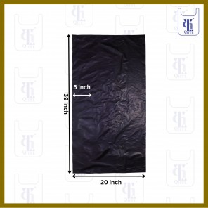 BLACK GARBAGE BAGS 0.03MM X 30 X 39(500)