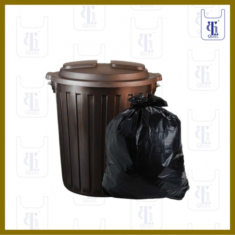 BLACK GARBAGE BAGS 0.03MM X 30 X 39(500)