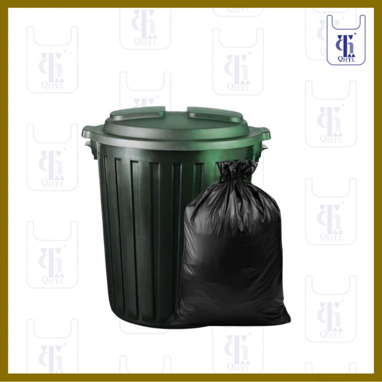 BLACK GARBAGE BAGS 0.018MMX30X39(1000)