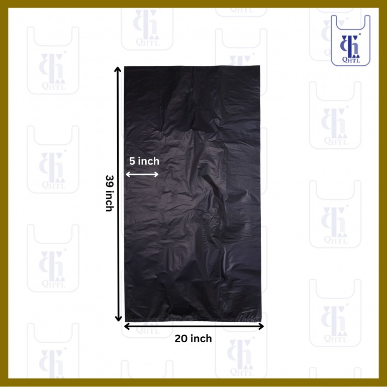 BLACK GARBAGE BAGS 0.038MM X 30 X 39 (400)