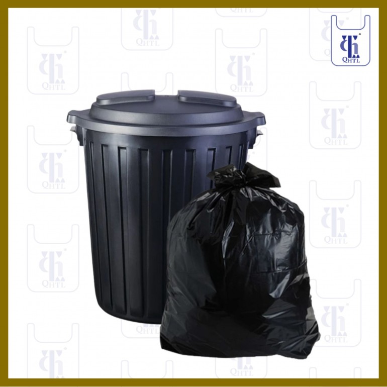 BLACK GARBAGE BAGS 0.038MM X 30 X 39 (400)