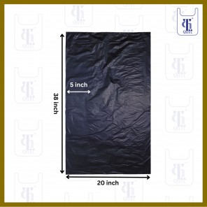 BLACK GARBAGE BAGS 0.023MMX30X38(500)