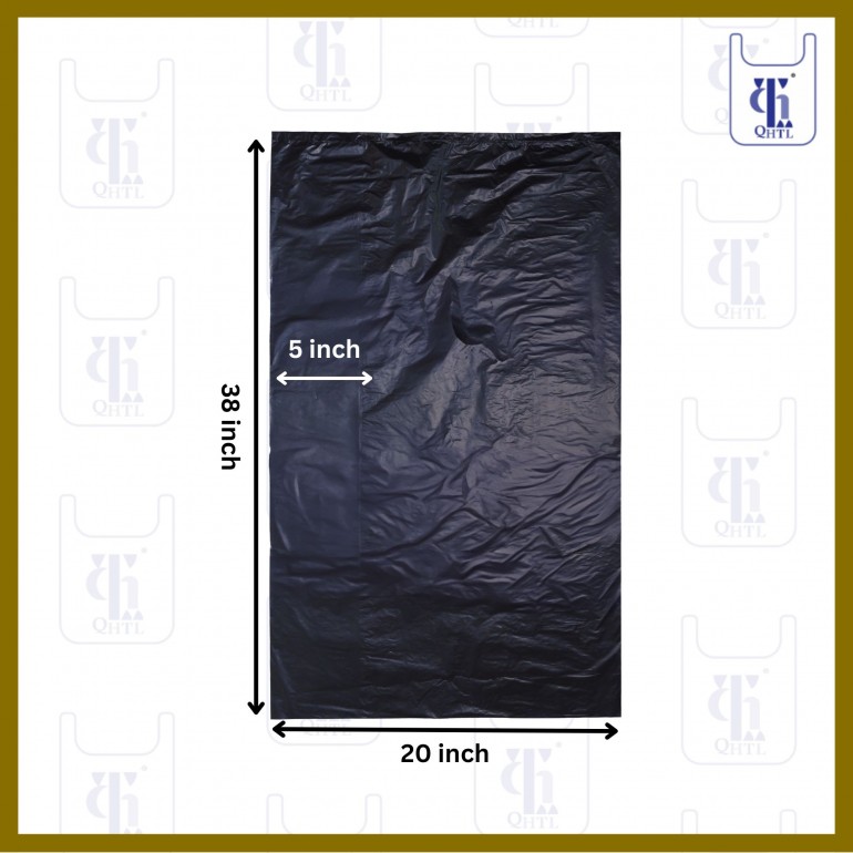 BLACK GARBAGE BAGS 0.023MMX30X38(500)