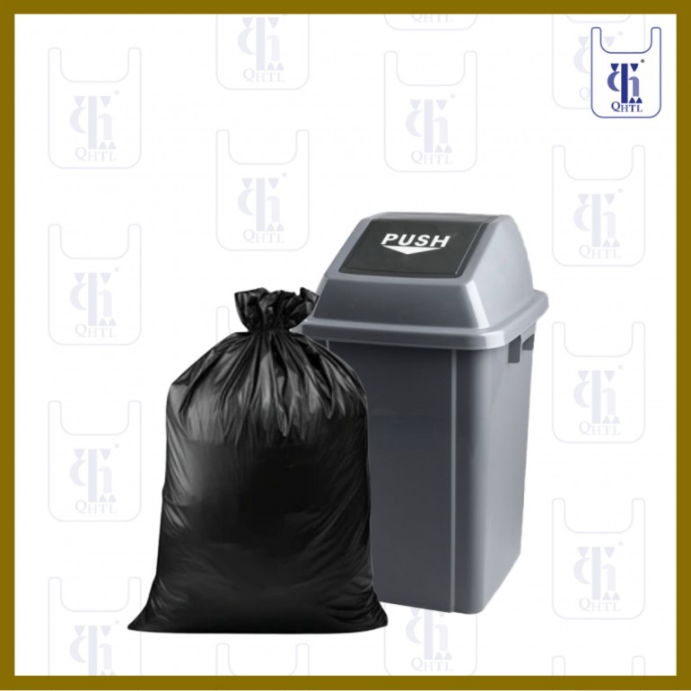 BLACK GARBAGE BAGS 0.03MMX30X34(500)