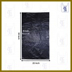 BLACK GARBAGE BAGS 0.023MMX30X34(1000)