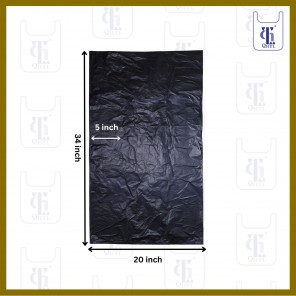 BLACK GARBAGE BAGS 0.023MMX30X34(1000)