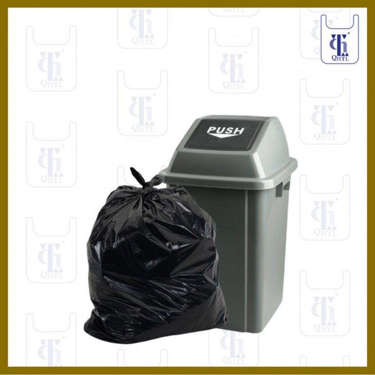 BLACK GARBAGE BAGS 0.021MMX30X34(1000)