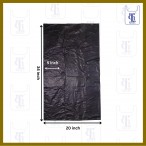 BLACK GARBAGE BAGS 0.018MMX30X34(1000)