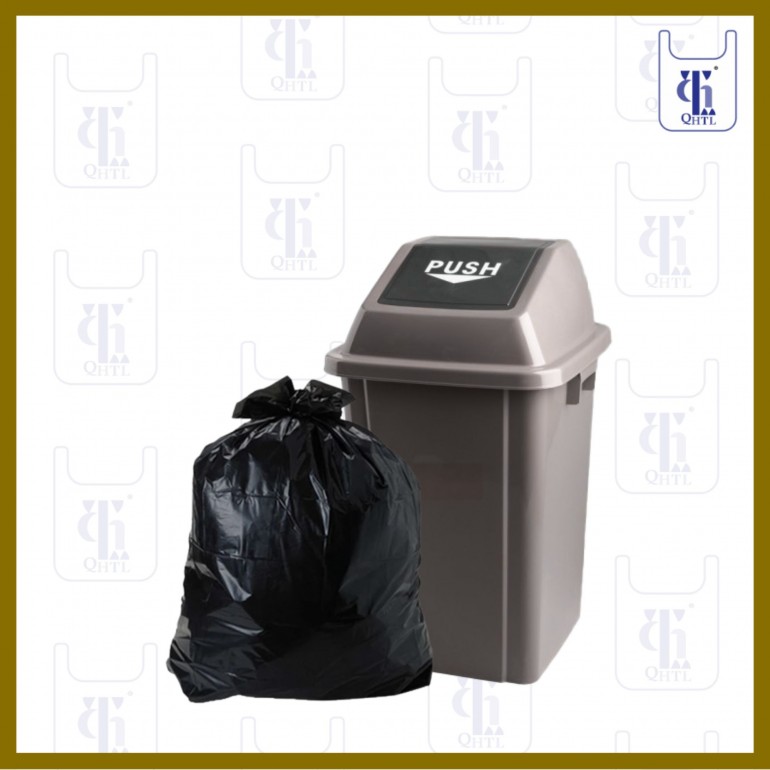BLACK GARBAGE BAGS 0.018MMX30X34(1000)