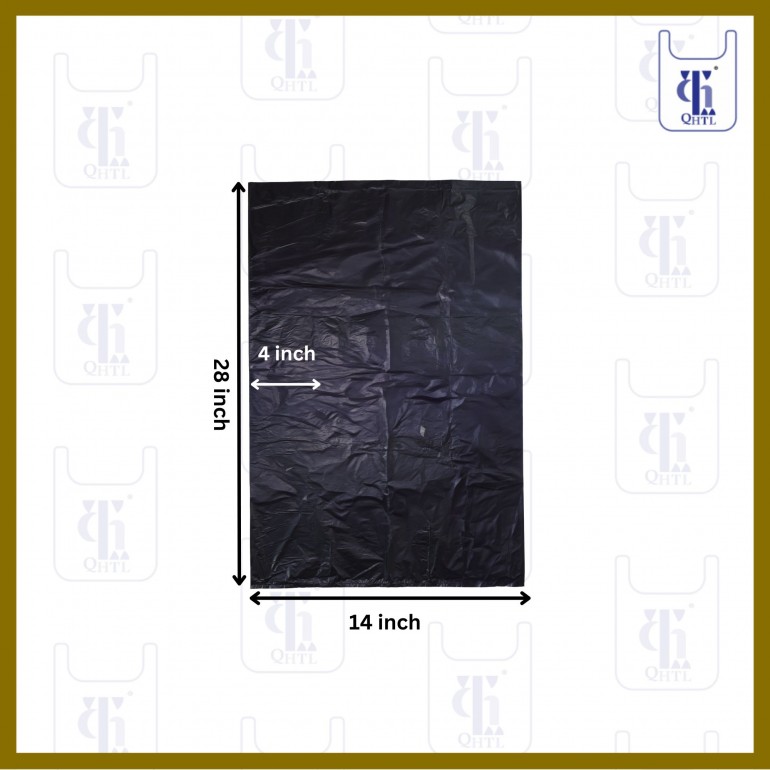 BLACK GARBAGE BAGS 0.015MMX22X28(2000)