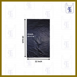 BLACK GARBAGE BAGS 0.015MMX19X19(2500)