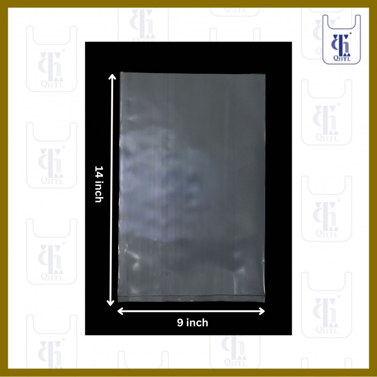 PE BAGS 0.08MM X 9 X 14 (5LBS)