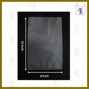 PE BAGS 0.08MM X 8 X 12 (5LBS)