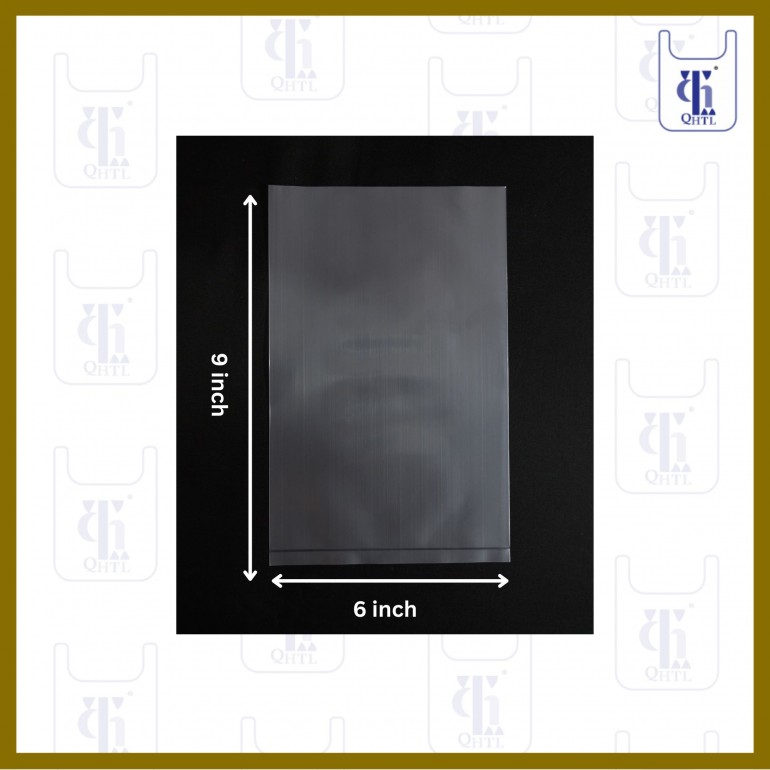 PE BAGS 0.08MM X 6 X 9 (5LBS)