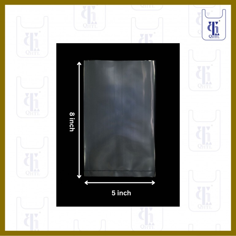 PE BAGS 0.08MM X 5 X 8(5LBS)