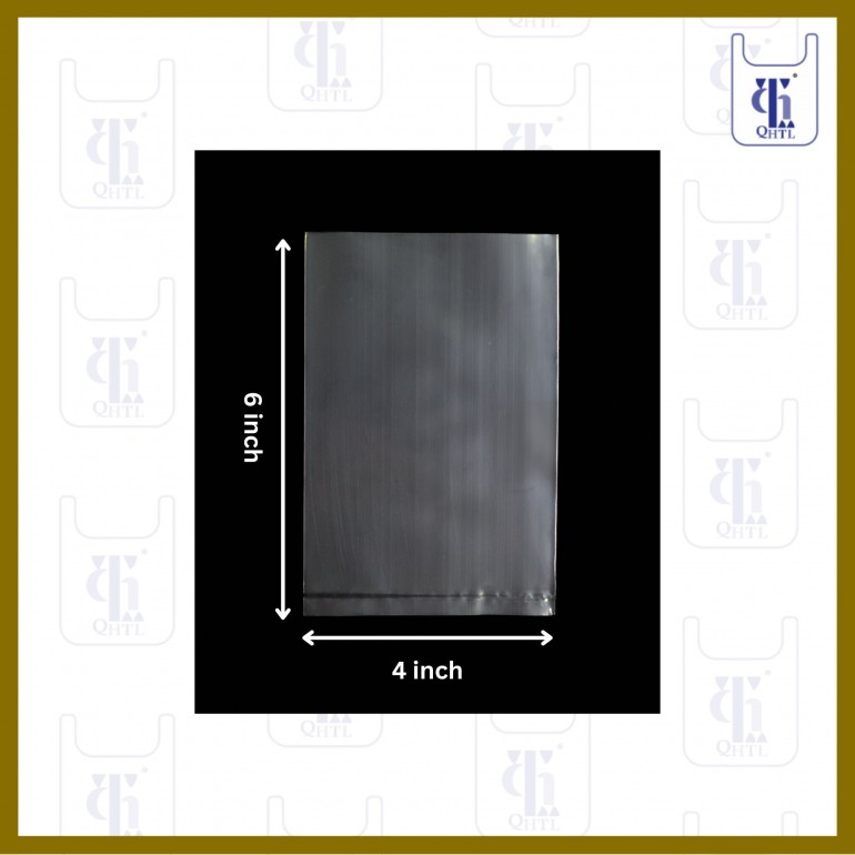 PE BAGS 0.08MM X 4 X 6 (5LBS)