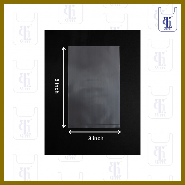 PE BAGS 0.08MM X 3 X 5(5LBS)