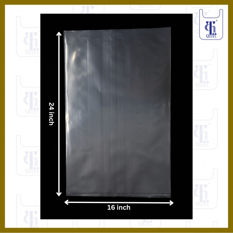 PE BAGS 0.08MM X 16 X 24(10LBS)