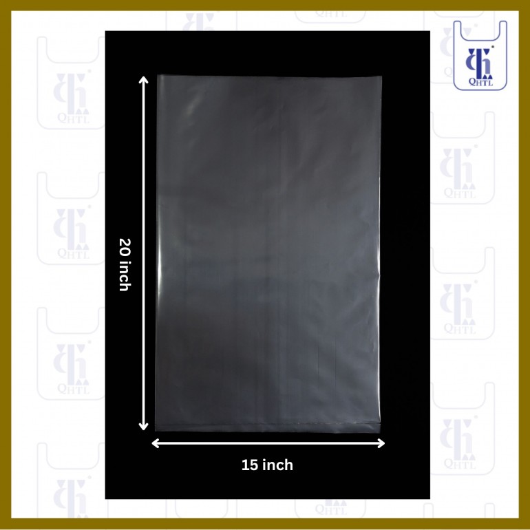 PE BAGS 0.08MM X 15 X 20 (10LBS)