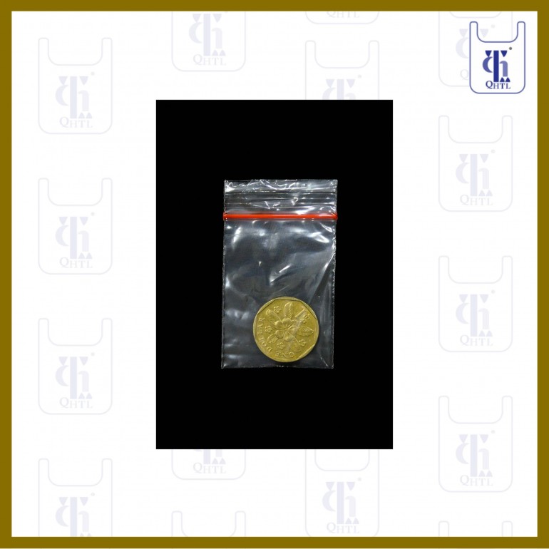 PE ZIP LOCK BAGS 0.05MM X 1.5 X 2 (1000PCS/BOX)