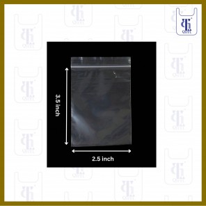 PE ZIP LOCK BAGS 0.05MM X 2.5 X 3.5 (1,000PC/BOX)