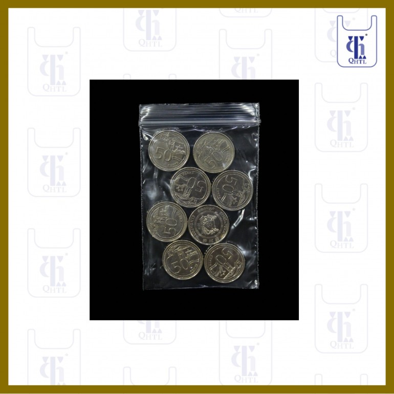 PE ZIP LOCK BAGS 0.05MM X 2.5 X 3.5 (1,000PC/BOX)